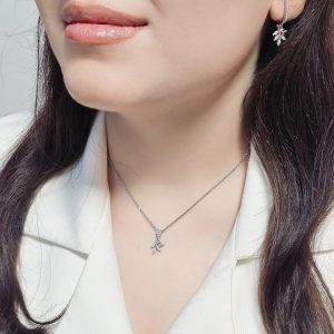 نیم ست جواهر نقره کد 15397