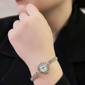ساعت زنانه جواهر نگین مخراجی Rose کد 15439