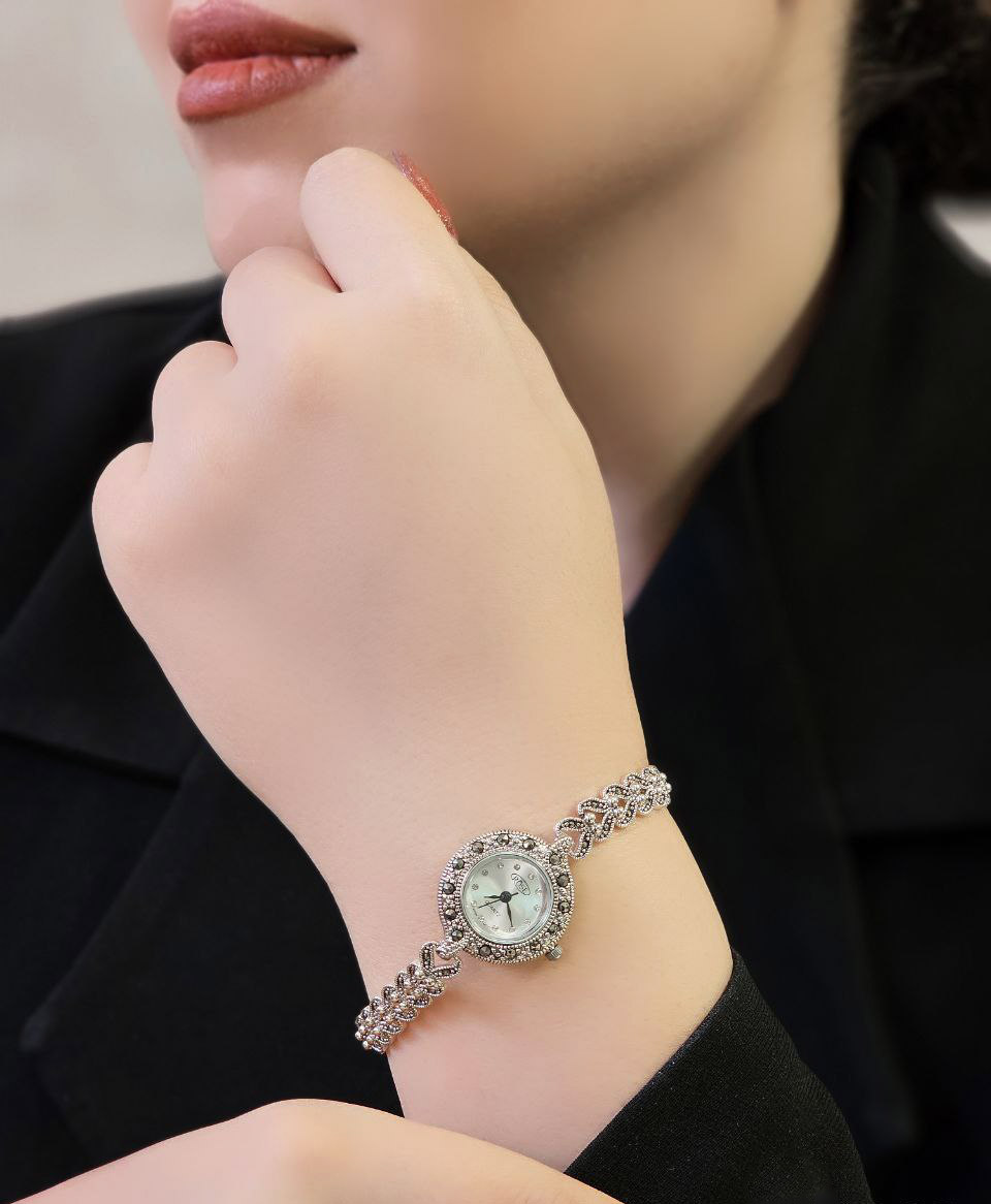 ساعت زنانه جواهر نگین مخراجی Rose کد 15439