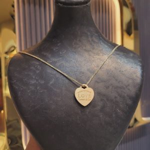 مدال قلبی Love و زنجیر کد 15484
