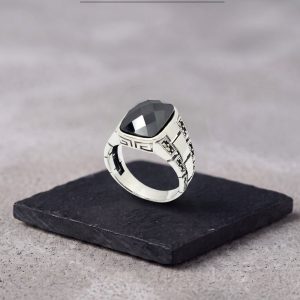 انگشتر نقره مردانه کد 15503