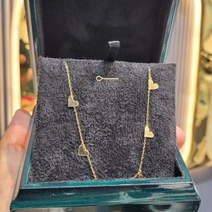 گردنبند قلب طلا کد 15485