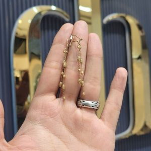 گوشواره توپی طلا کد 15474