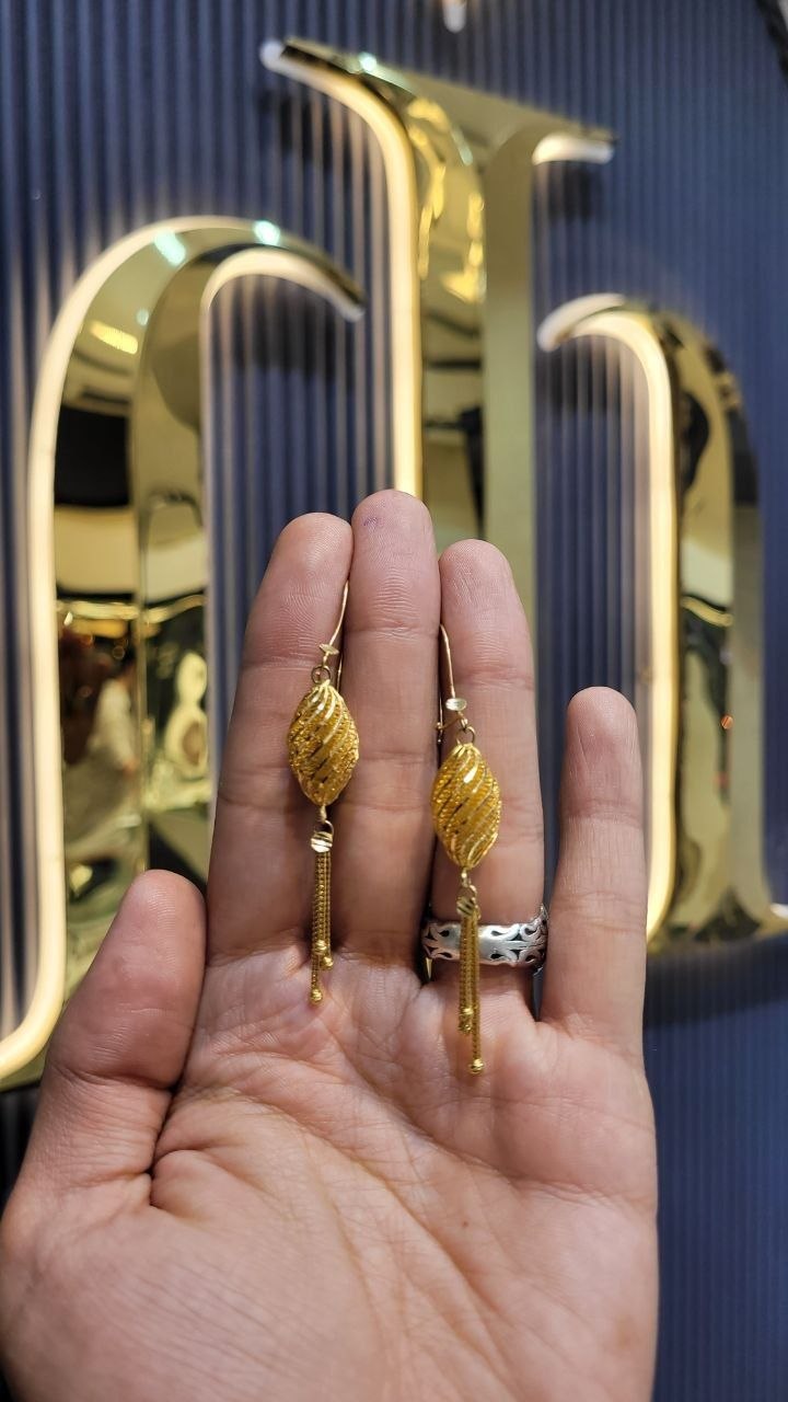 گوشواره طلا 18 عیار کد 15472