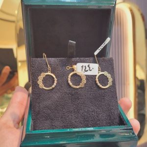 نیمست توپی طلا مدل گل کد 15529