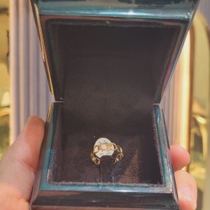 انگشتر دخترانه طلا 18 عیار کد 15525