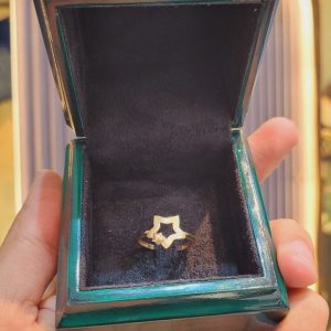 انگشتر طلا مدل ستاره کد 15517