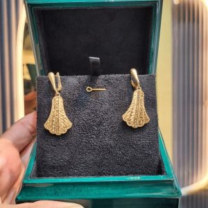 گوشواره آویز کلیپسی طلا کد 15535