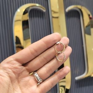 گوشواره طلا مدل توپی کد 15528