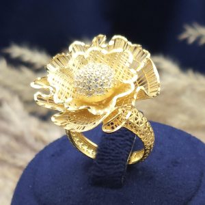 انگشتر فیوژن نقره روکش طلا کد 15578