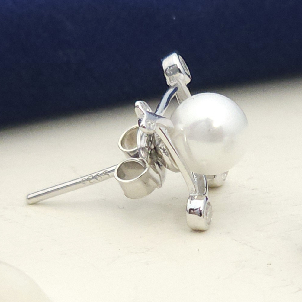 گوشواره میخی مروارید کد15567 تصویر 1