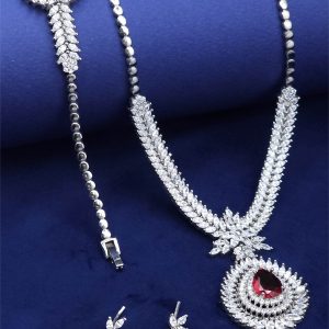 سرویس نقره سلطنتی نگین سرخ کد 15600
