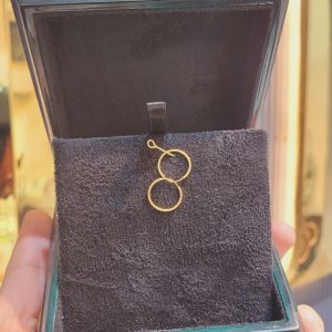 گوشواره حلقه ای کوچک طلا کد 15613