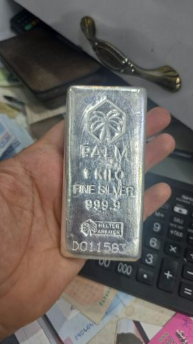 شمش نقره 1 کیلویی پالم PALM