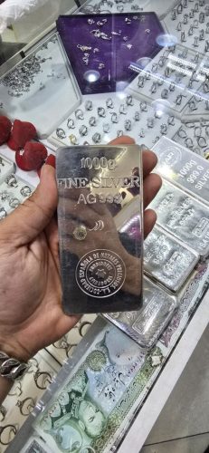 شمش نقره 1000 گرمی FINE SILVER