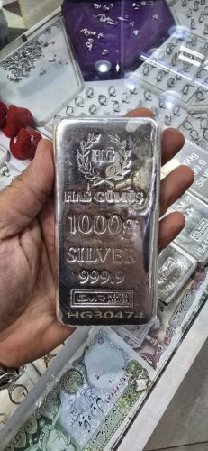 شمش نقره 1000 گرمی خارجی