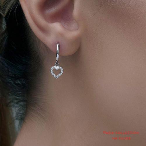 گوشواره های حلقه ای آویز نقره عیار ۹۲۵