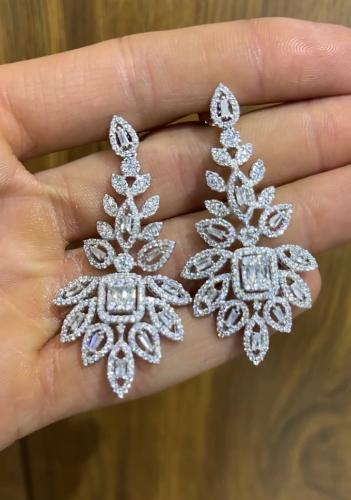 گوشواره جواهری کد 14497