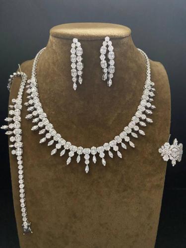 سرویس جواهرات نقره کد 14583