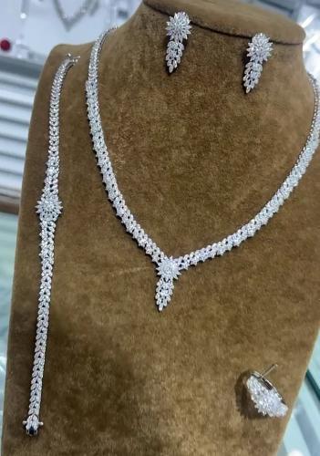 سرویس نقره آبکاری طلا سفید کد 14517