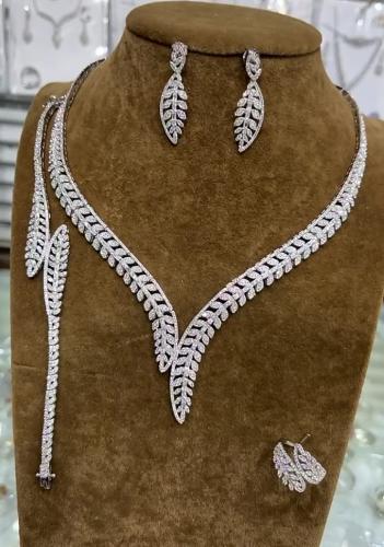 سرویس جواهر نقره طرح طلا کد 14551