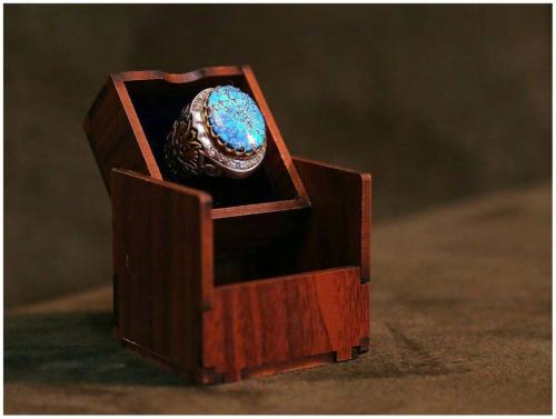 انگشتر نقره فیروزه مردانه