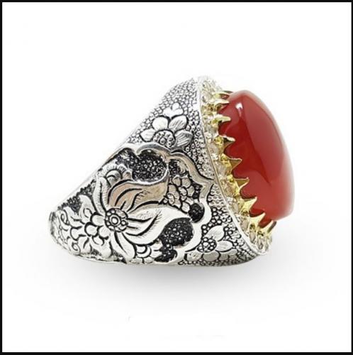 انگشتر نقره مردانه فاخر جاودان