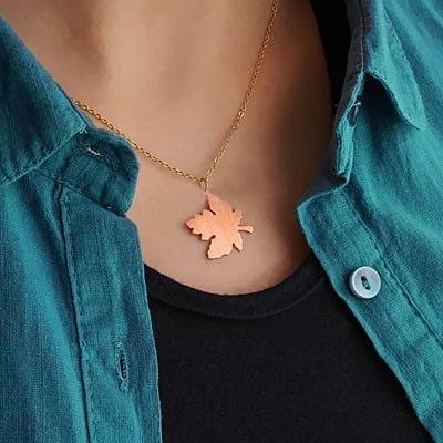 گردنبند برگ پاییز