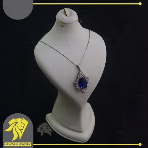 گردنبند جواهر یاقوت آبی (یاقوت کبود)