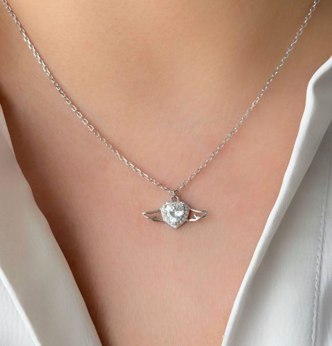 آویز نقره نگین دار