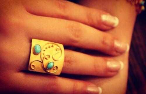 انگشتر زیر خاکی فیروزه اصل کار دست