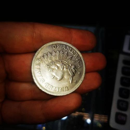 سکه 1 دلاری آمریکا سال 1851 - پشت سکه