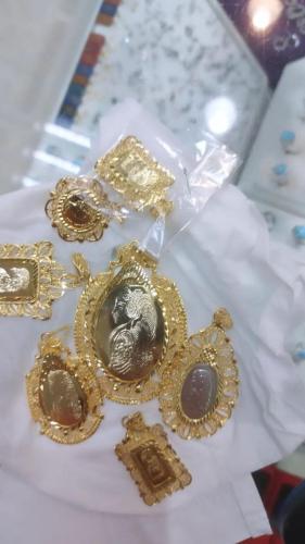 پلاک نقره طرح طلا