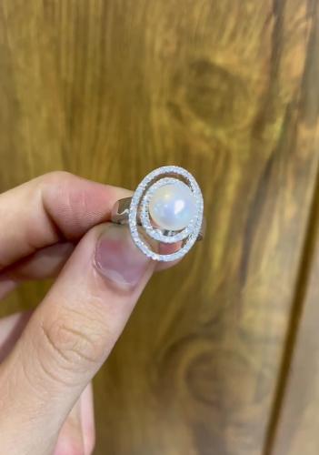 انگشتر-زنانه-مروارید-کد14586